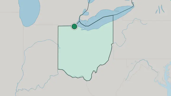Map of Toledo in United States