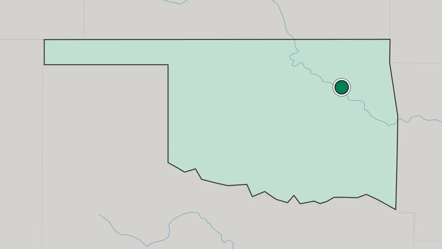 Map of Broken Arrow in United States