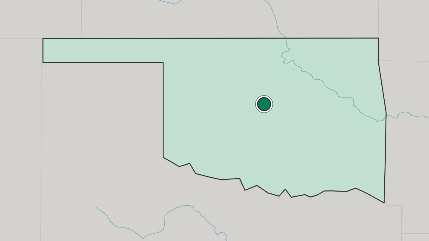 Map of Edmond in United States