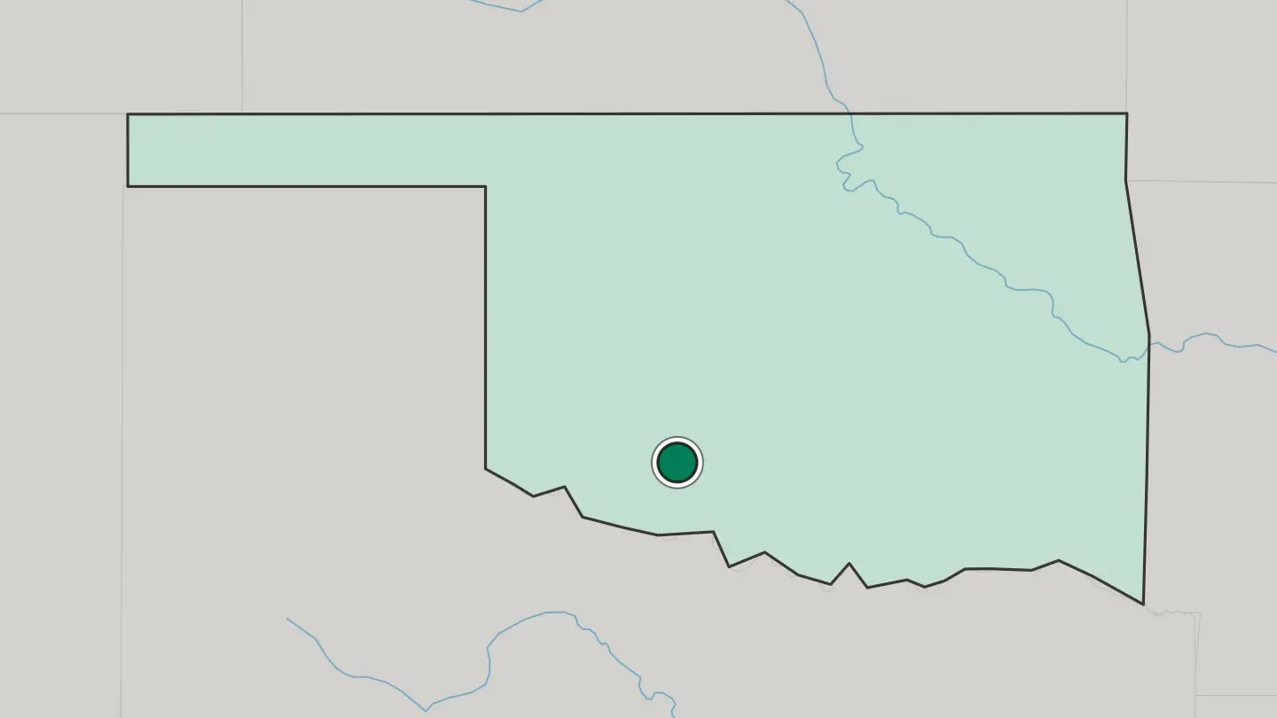 Map of Lawton in United States