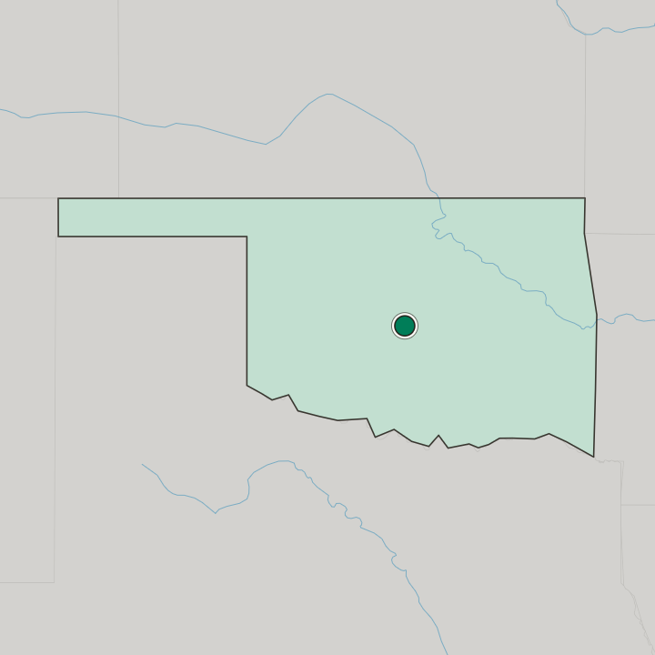 Map showing Moore — In Oklahoma