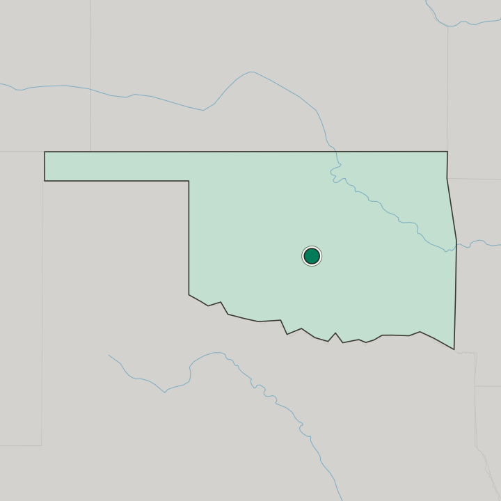 Map showing Norman — In Oklahoma