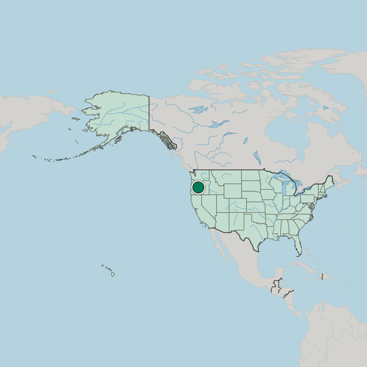 Map showing Bend — In United States