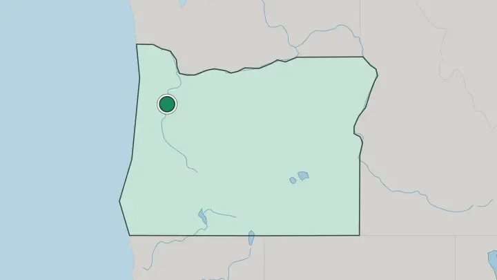 Map of Salem in United States