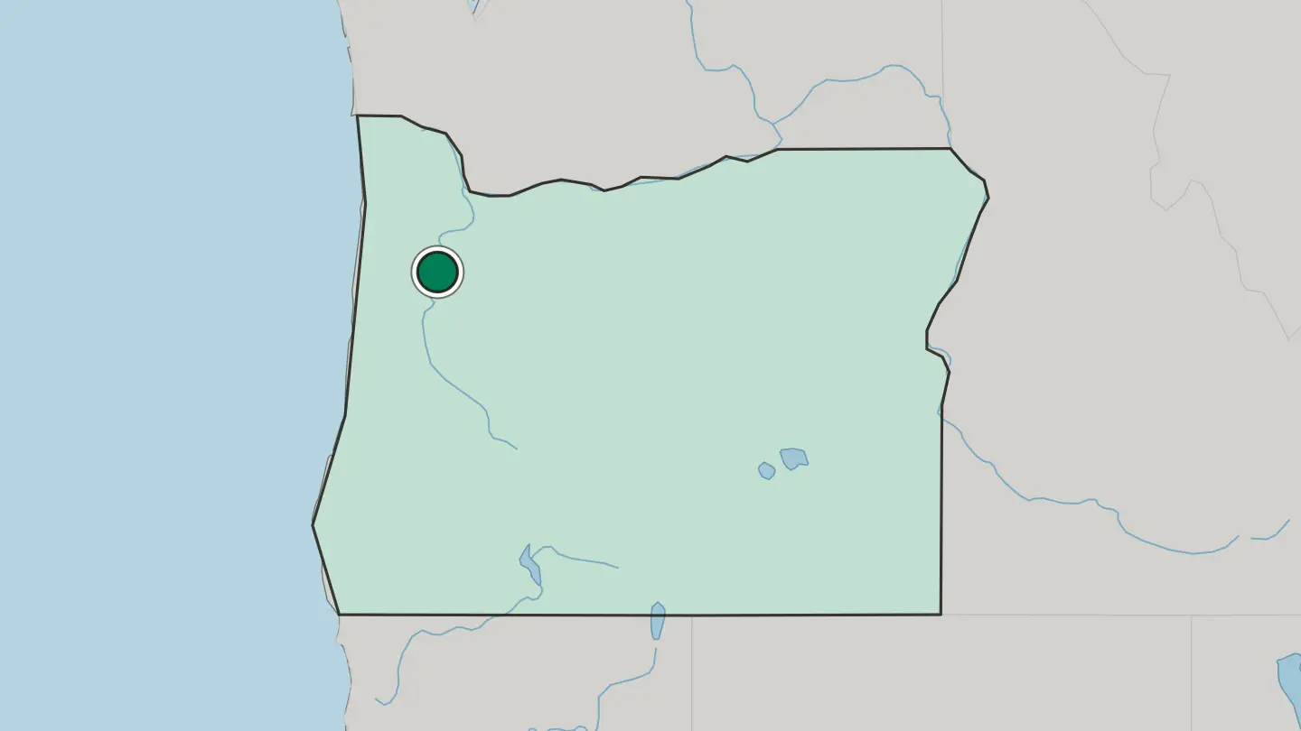 Map of Salem in United States