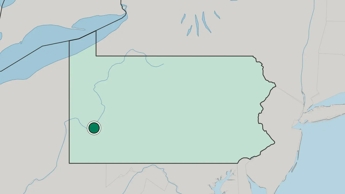 Map of Penn Hills in United States