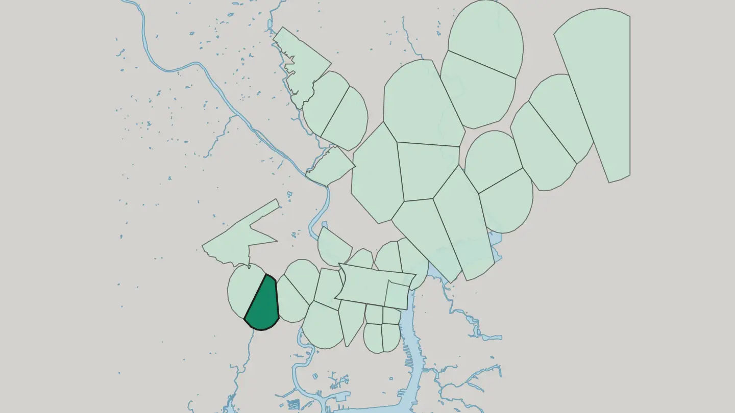 Map of Angora in Philadelphia