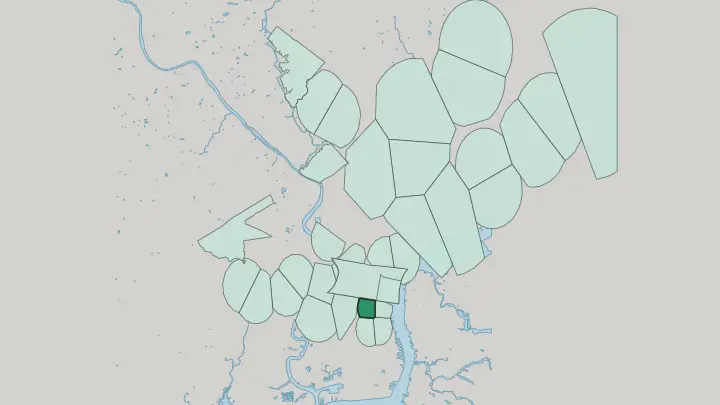 Map of Bella Vista in Philadelphia