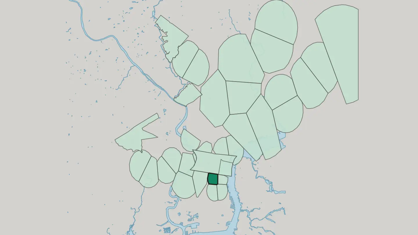 Map of Bella Vista in Philadelphia
