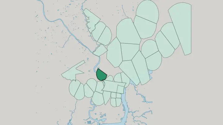 Map of Brewerytown in Philadelphia