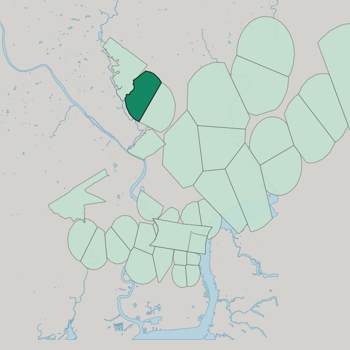 Map showing Carpenter — In Philadelphia