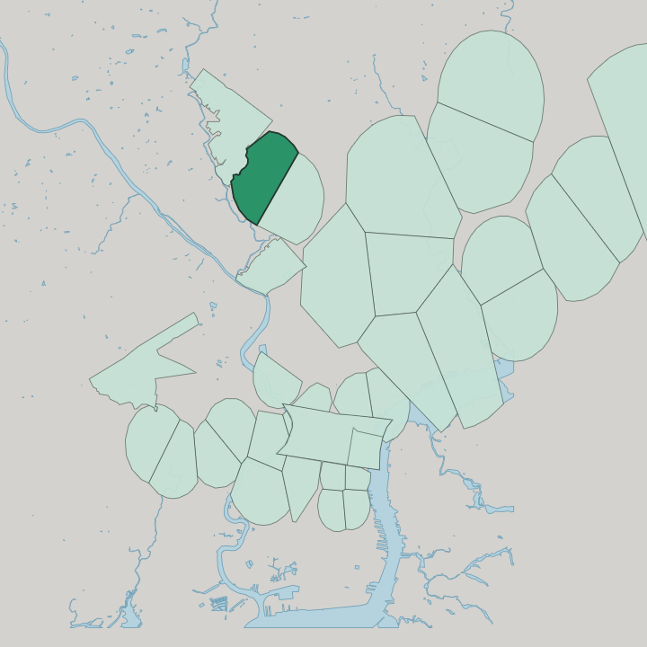 Map showing Carpenter — In Philadelphia