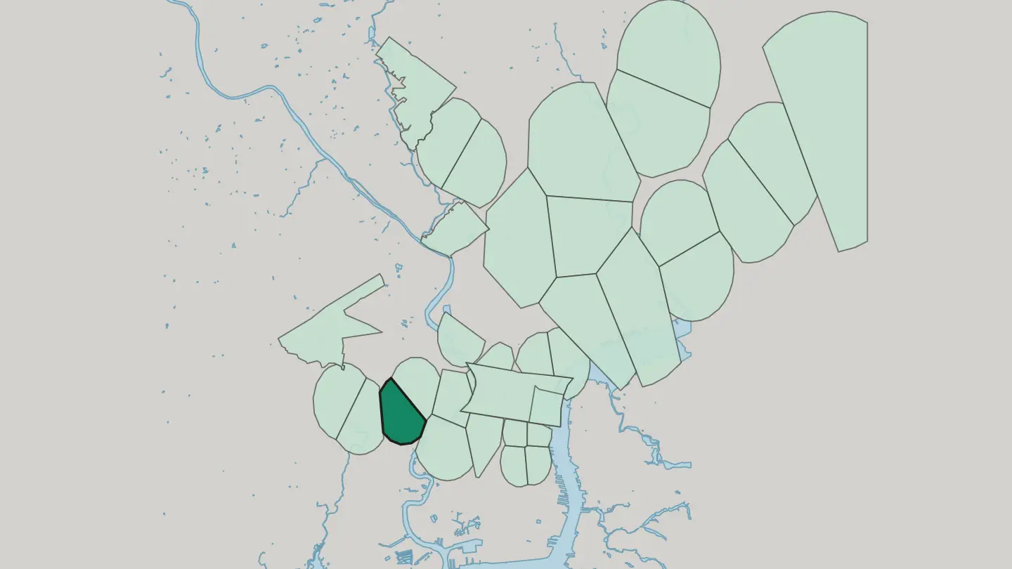 Map of Cedar Park in Philadelphia