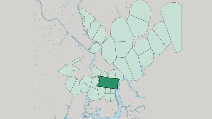 Map of Center City in Philadelphia