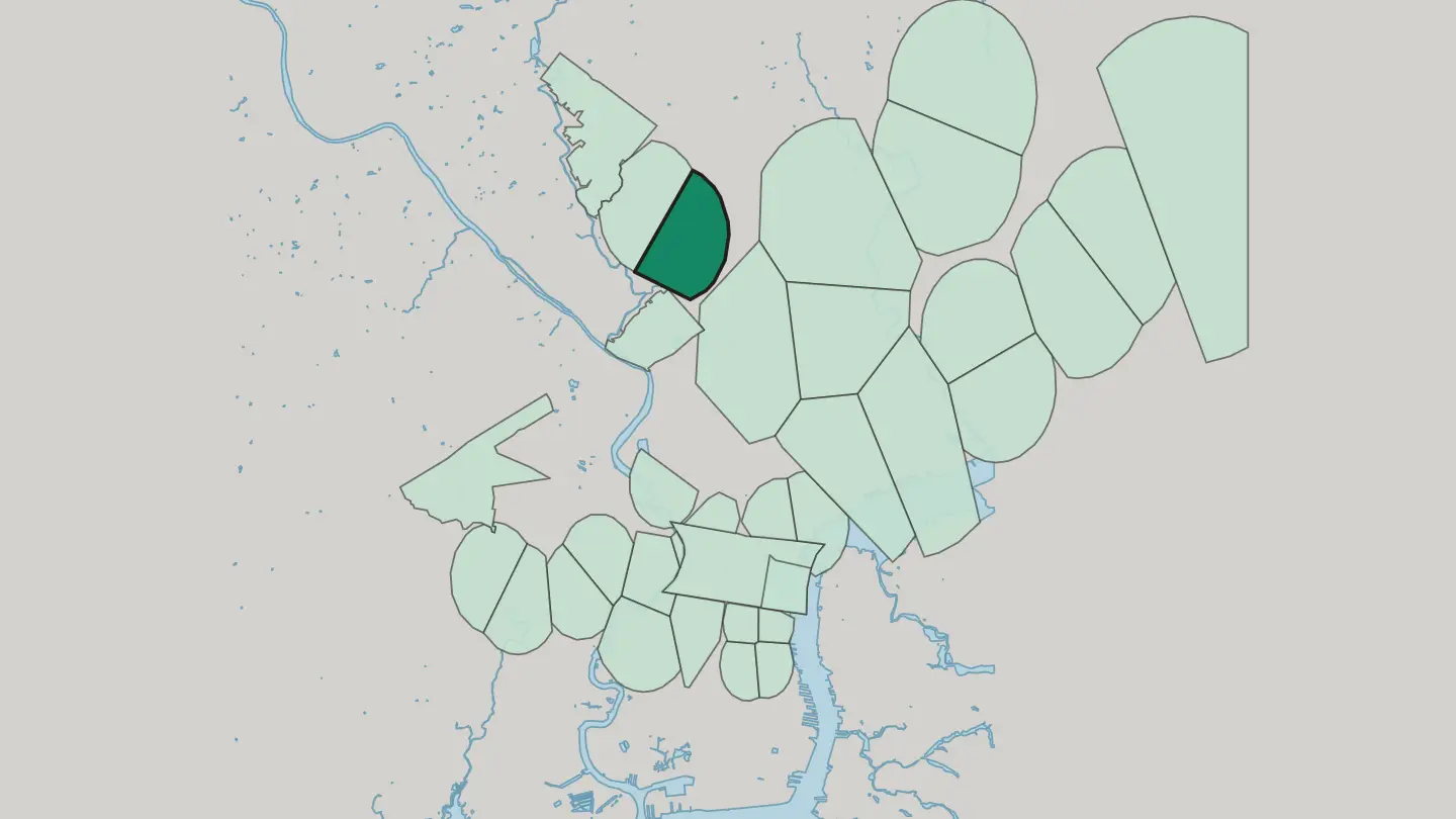 Map of Germantown in Philadelphia