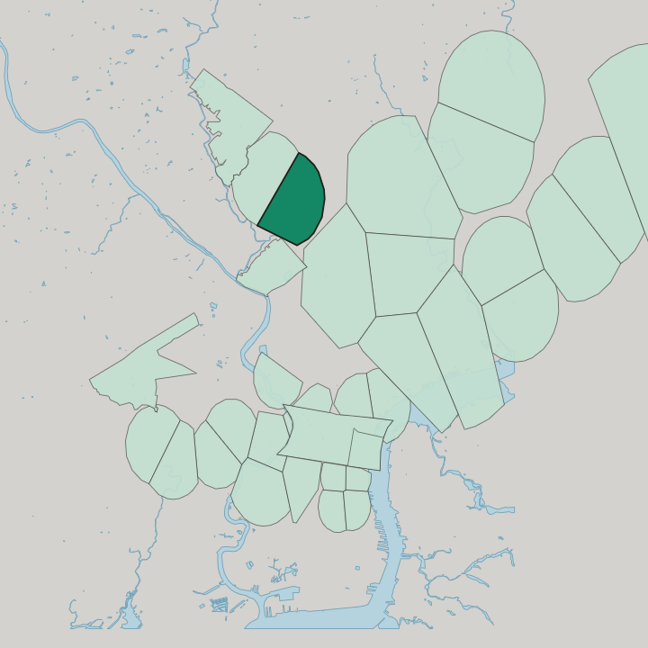 Map showing Germantown — In Philadelphia