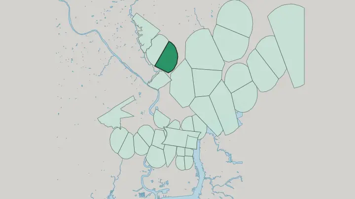 Map of Germantown in Philadelphia