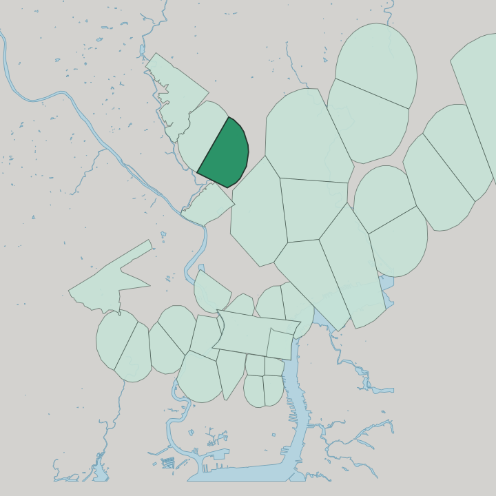 Map showing Germantown — In Philadelphia