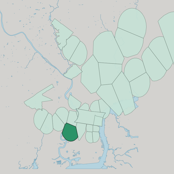 Map showing Grays Ferry — In Philadelphia