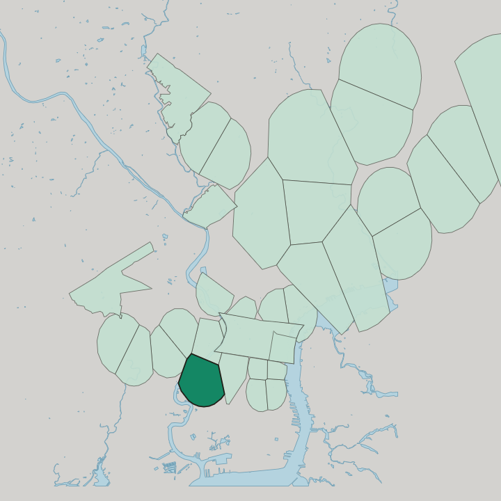 Map showing Grays Ferry — In Philadelphia