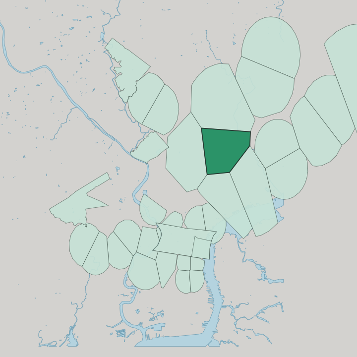 Map showing Hunting Park — In Philadelphia