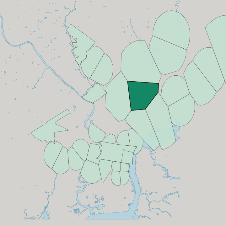 Map showing Hunting Park — In Philadelphia