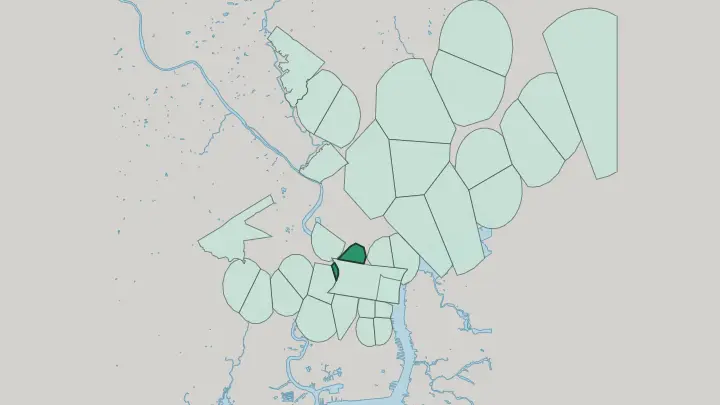Map of Logan Square in Philadelphia
