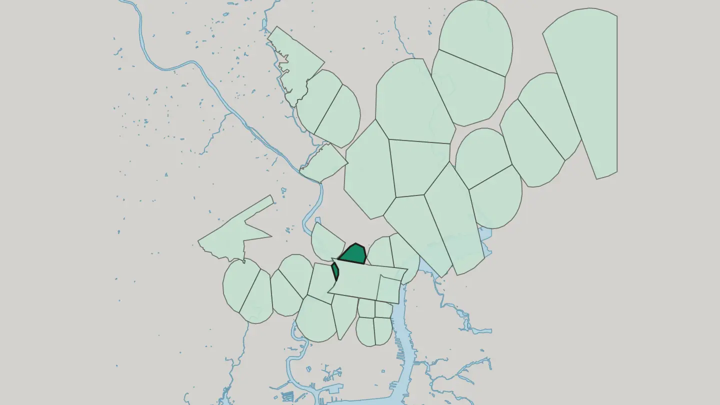 Map of Logan Square in Philadelphia