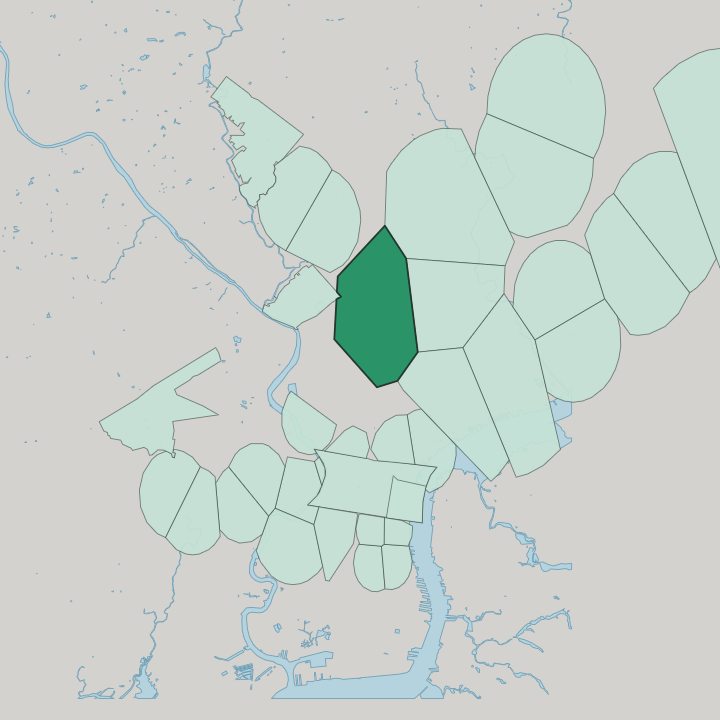 Map showing Nicetown-Tioga — In Philadelphia