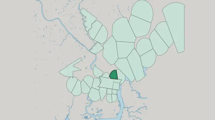 Map of Northern Liberties in Philadelphia