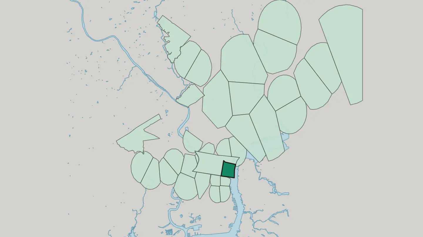 Map of Old City in Philadelphia