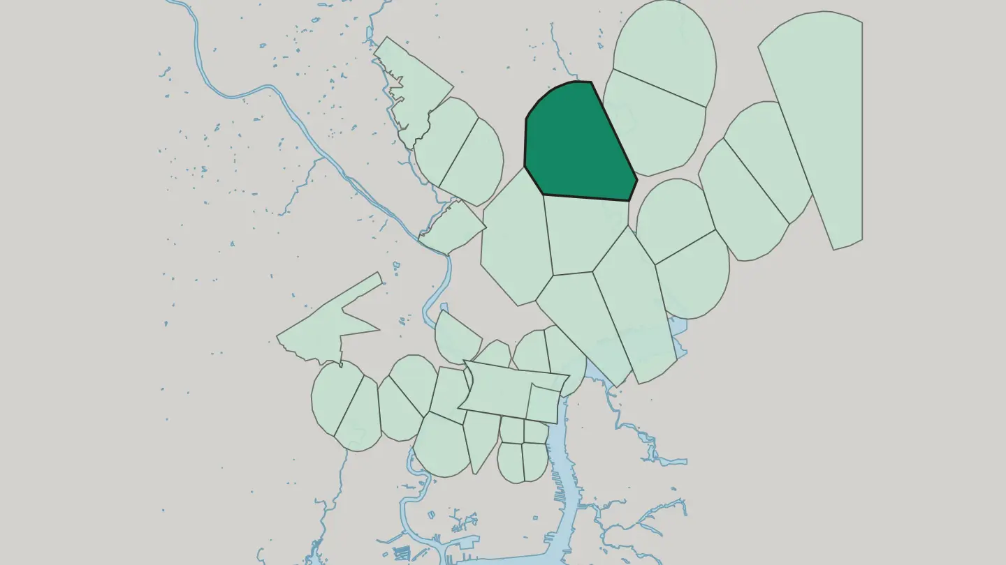 Map of Olney in Philadelphia