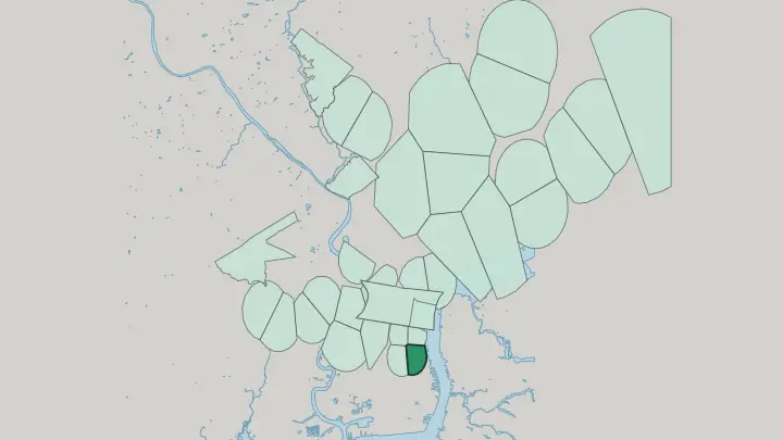 Map of Pennsport in Philadelphia
