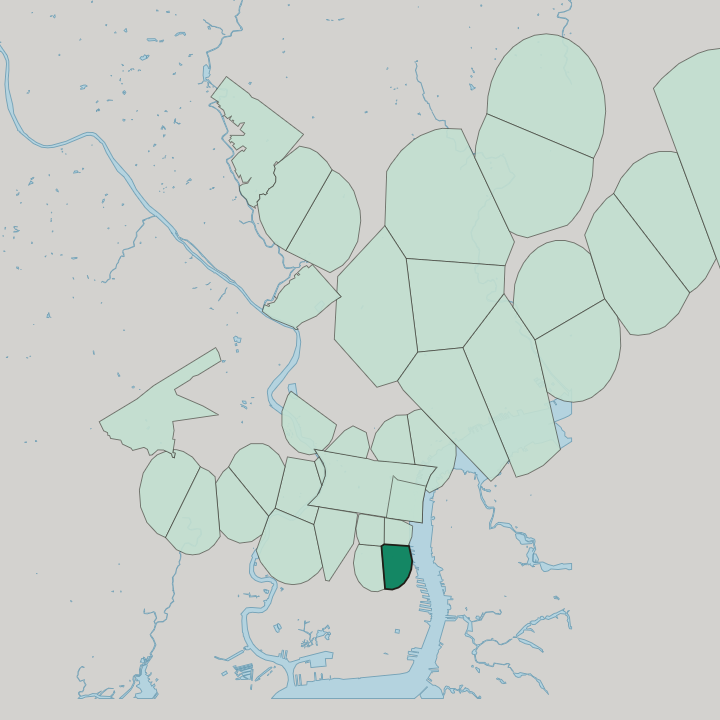 Map showing Pennsport — In Philadelphia