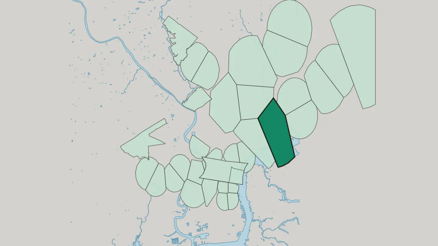 Map of Port Richmond in Philadelphia