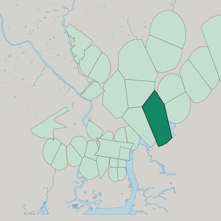 Map showing Port Richmond — In Philadelphia