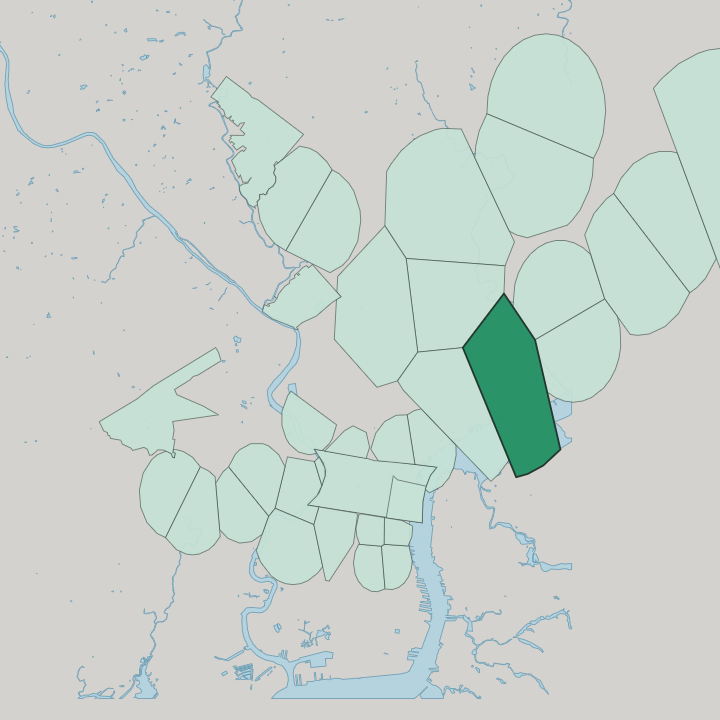 Map showing Port Richmond — In Philadelphia
