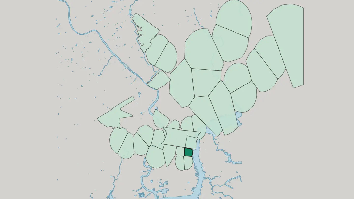 Map of Queen Village in Philadelphia