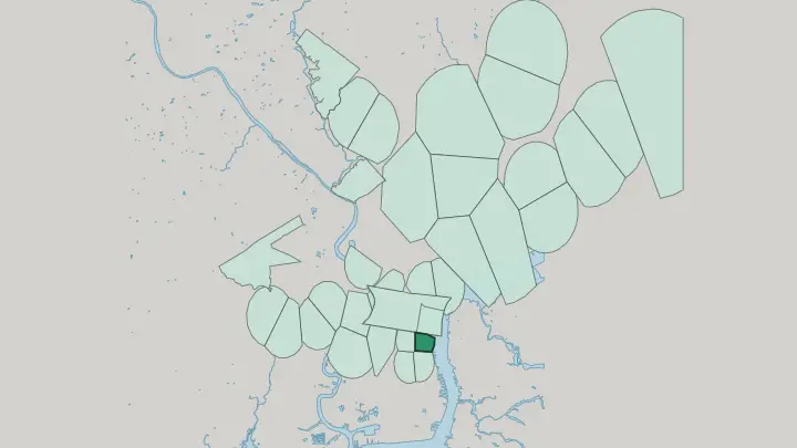Map of Queen Village in Philadelphia