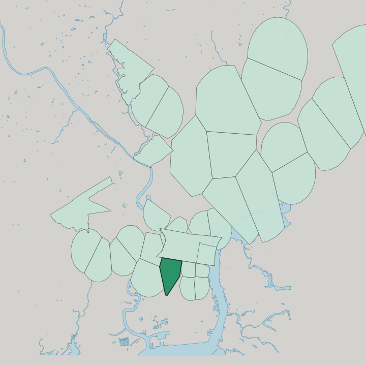 Map showing Southwest Center City Philadelphia — In Philadelphia