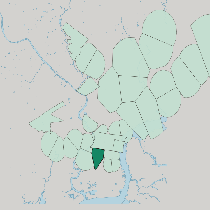 Map showing Southwest Center City Philadelphia — In Philadelphia