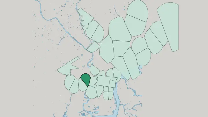 Map of Spruce Hill in Philadelphia