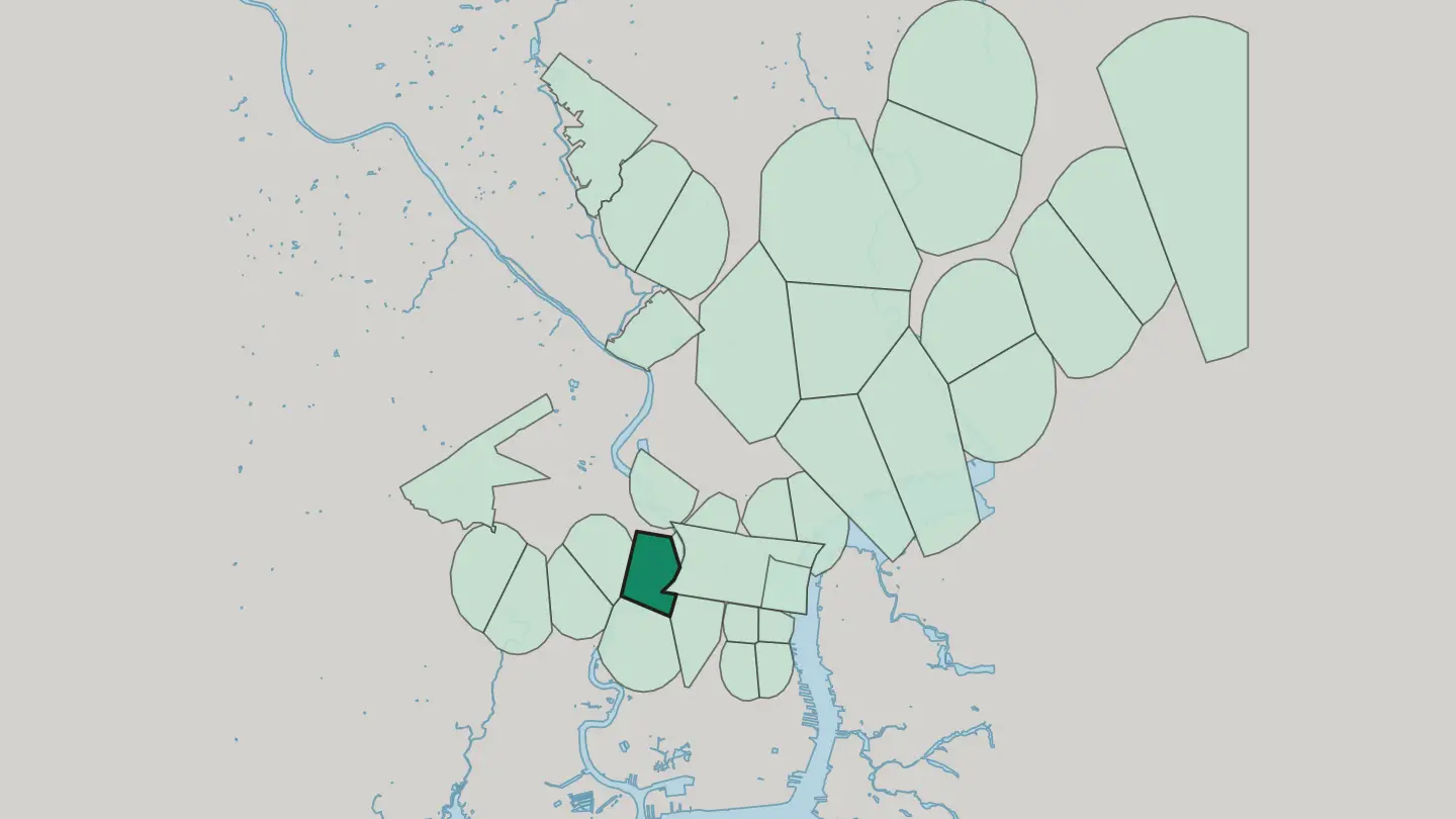 Map of University City in Philadelphia