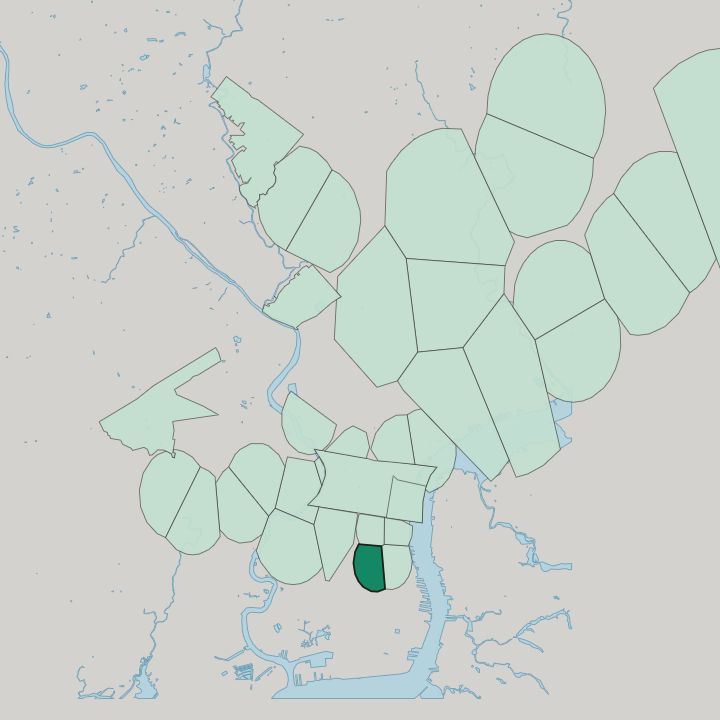 Map showing Wharton — In Philadelphia