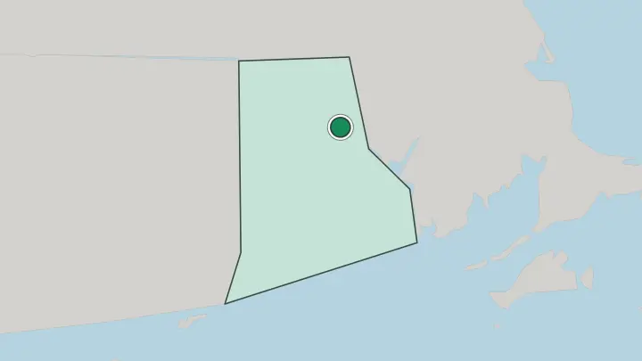 Map of Providence in United States