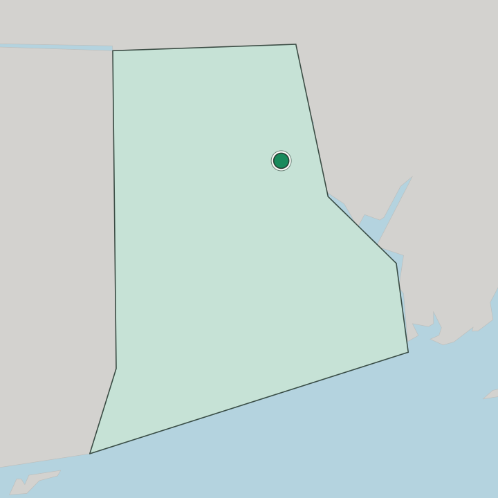 Map showing Providence — In Rhode Island