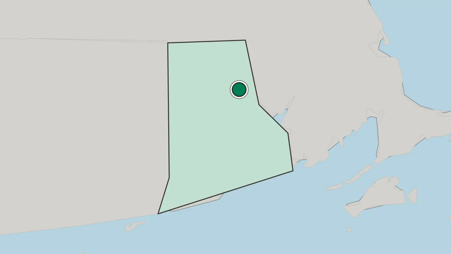 Map of Providence in United States
