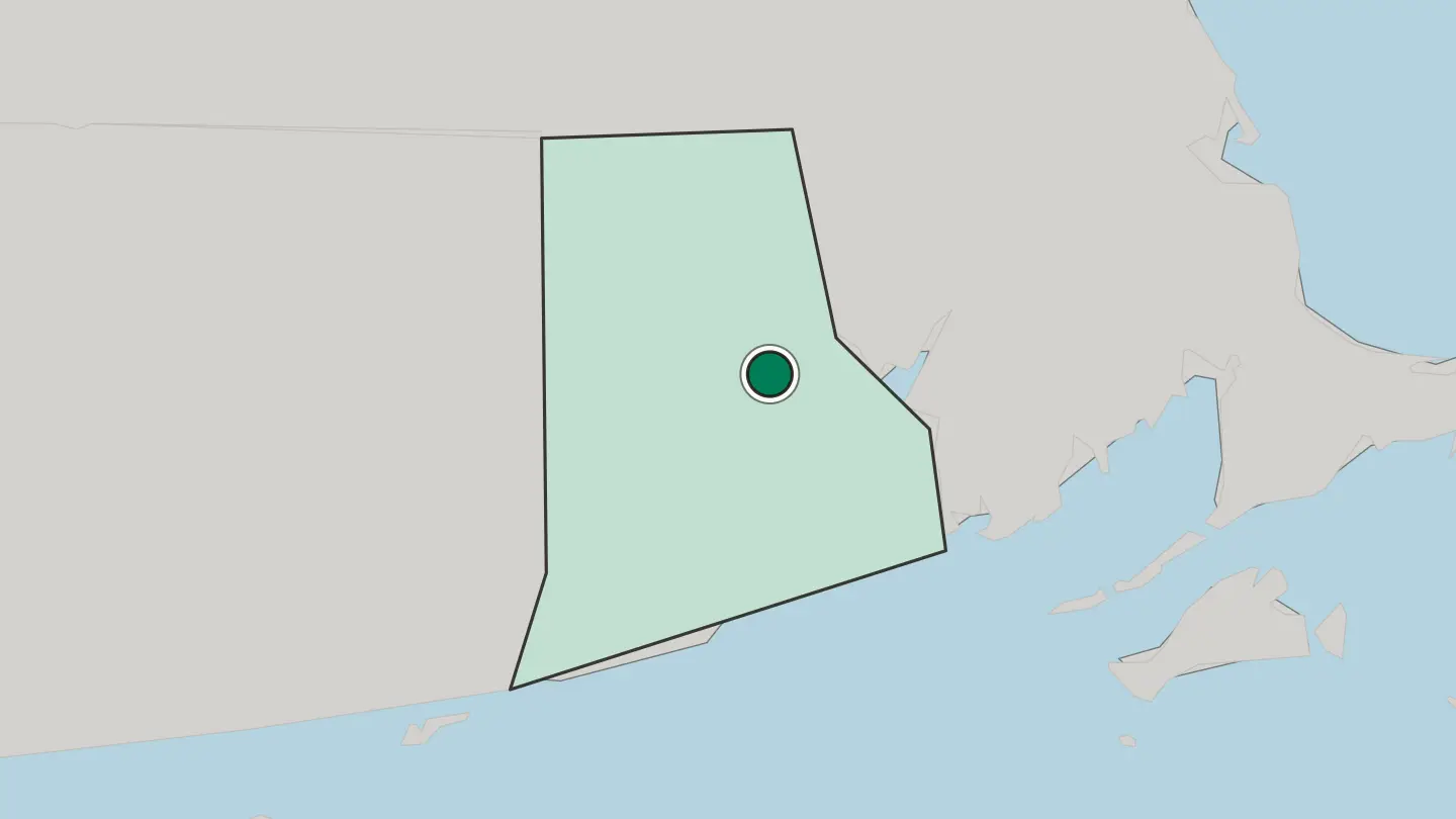 Map of Warwick in United States