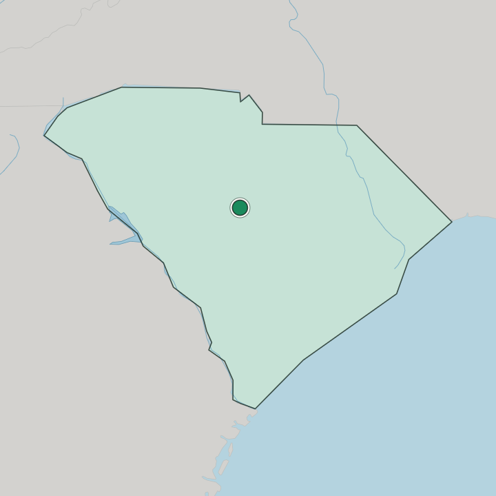 Map showing Columbia — In South Carolina