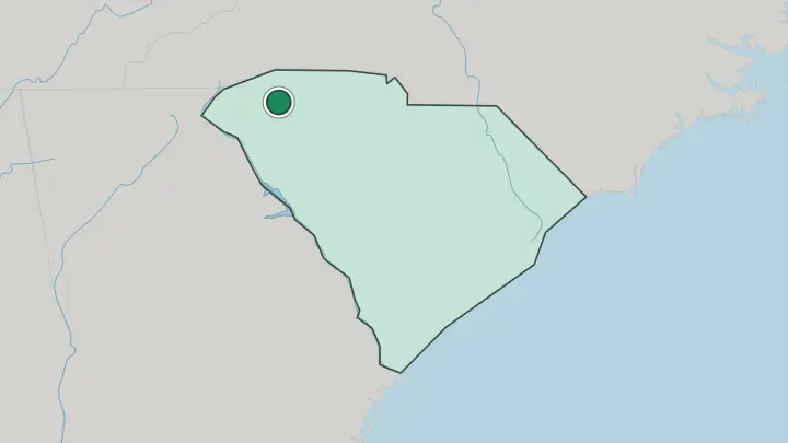 Map of Greenville in United States